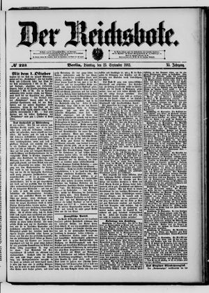 Der Reichsbote vom 25.09.1883