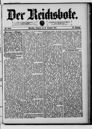 Der Reichsbote vom 26.09.1883