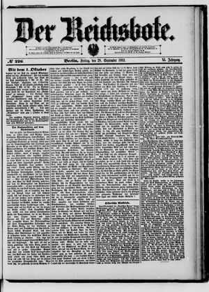 Der Reichsbote vom 28.09.1883