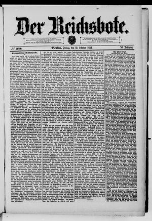 Der Reichsbote vom 12.10.1883