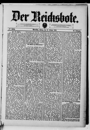 Der Reichsbote vom 19.10.1883