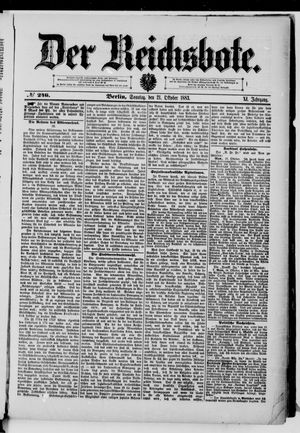 Der Reichsbote vom 21.10.1883
