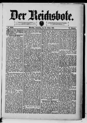 Der Reichsbote vom 25.10.1883