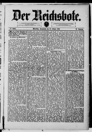 Der Reichsbote on Oct 27, 1883