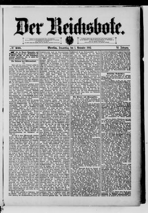 Der Reichsbote vom 01.11.1883