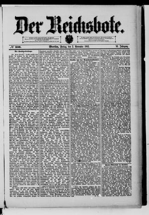 Der Reichsbote on Nov 2, 1883