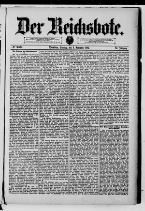 Der Reichsbote on Nov 4, 1883