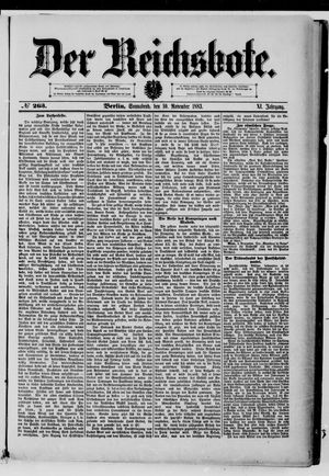Der Reichsbote on Nov 10, 1883