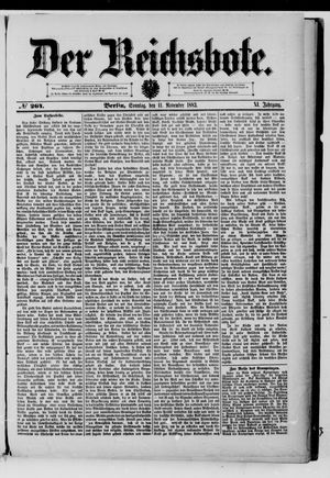 Der Reichsbote vom 11.11.1883