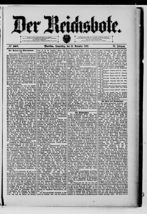 Der Reichsbote vom 15.11.1883
