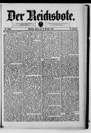 Der Reichsbote vom 16.11.1883