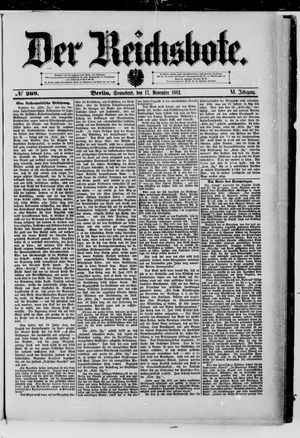 Der Reichsbote vom 17.11.1883