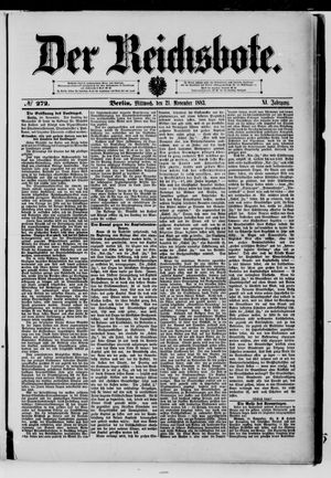 Der Reichsbote vom 21.11.1883