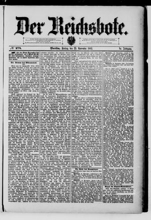 Der Reichsbote vom 23.11.1883