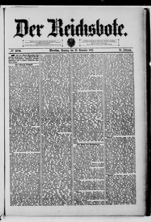 Der Reichsbote vom 25.11.1883