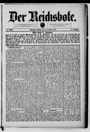 Der Reichsbote vom 23.12.1883