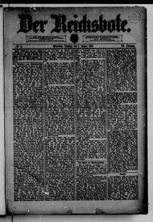 Der Reichsbote vom 01.01.1884