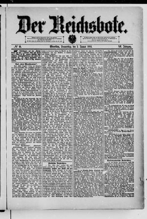 Der Reichsbote vom 03.01.1884