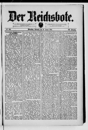 Der Reichsbote on Jan 16, 1884