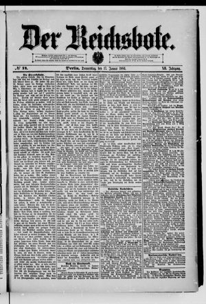 Der Reichsbote vom 17.01.1884