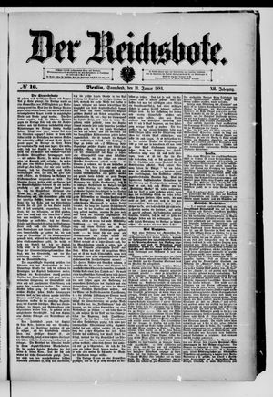 Der Reichsbote vom 19.01.1884