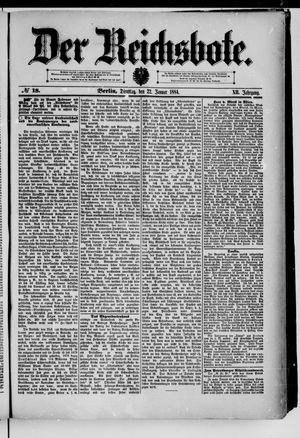 Der Reichsbote vom 22.01.1884