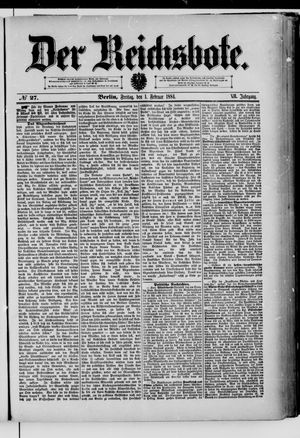 Der Reichsbote vom 01.02.1884