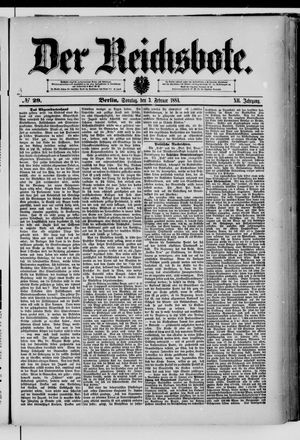 Der Reichsbote vom 03.02.1884