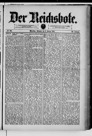 Der Reichsbote vom 06.02.1884