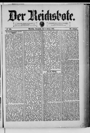 Der Reichsbote vom 09.02.1884