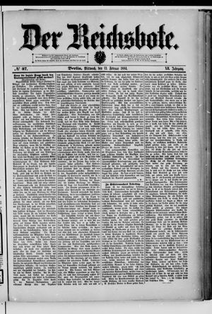 Der Reichsbote on Feb 13, 1884