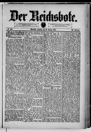 Der Reichsbote on Feb 26, 1884