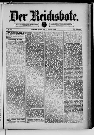 Der Reichsbote on Feb 29, 1884