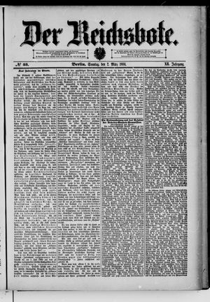Der Reichsbote vom 02.03.1884