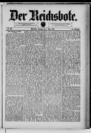 Der Reichsbote on Mar 4, 1884