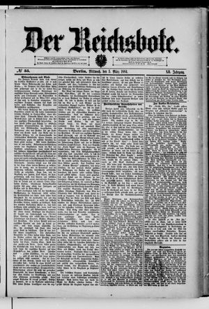 Der Reichsbote on Mar 5, 1884