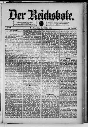 Der Reichsbote on Mar 7, 1884