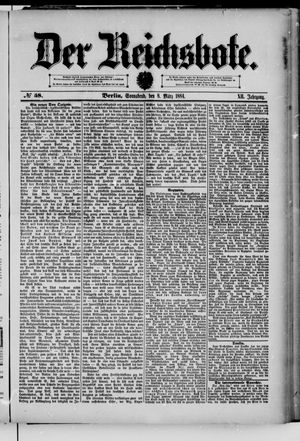 Der Reichsbote vom 08.03.1884