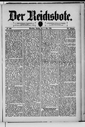 Der Reichsbote on Mar 11, 1884