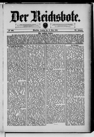 Der Reichsbote vom 18.03.1884