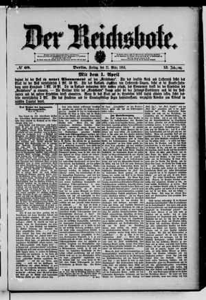 Der Reichsbote on Mar 21, 1884