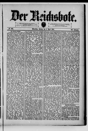 Der Reichsbote vom 04.04.1884