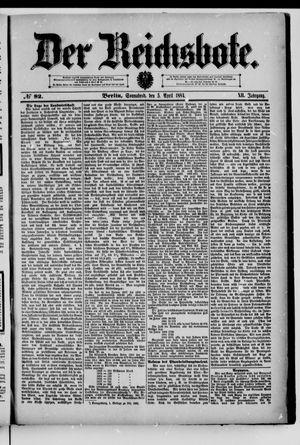 Der Reichsbote vom 05.04.1884
