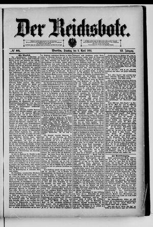 Der Reichsbote on Apr 8, 1884