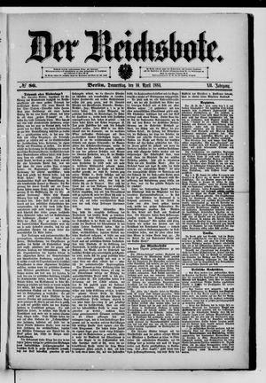 Der Reichsbote vom 10.04.1884