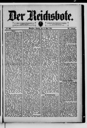 Der Reichsbote vom 13.04.1884