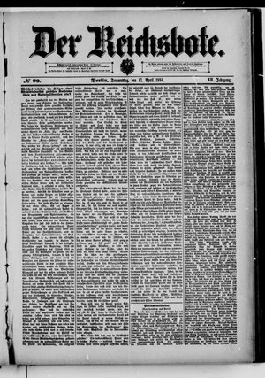 Der Reichsbote vom 17.04.1884