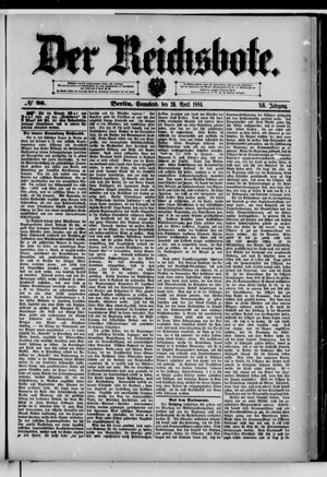 Der Reichsbote vom 26.04.1884