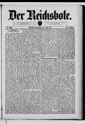Der Reichsbote vom 01.05.1884