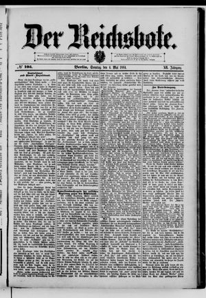 Der Reichsbote vom 04.05.1884
